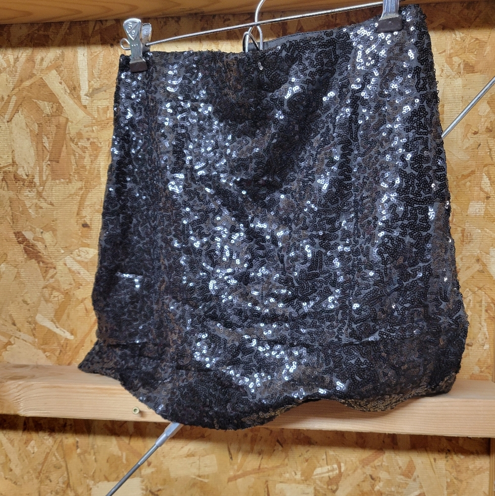Tipsy Elves‎ NWT Sequin Black Mini Skirt Size Small